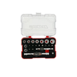 BoxoUSA 22-Piece Ratchet Bit Driver T-Handle, Socket And Bit Set