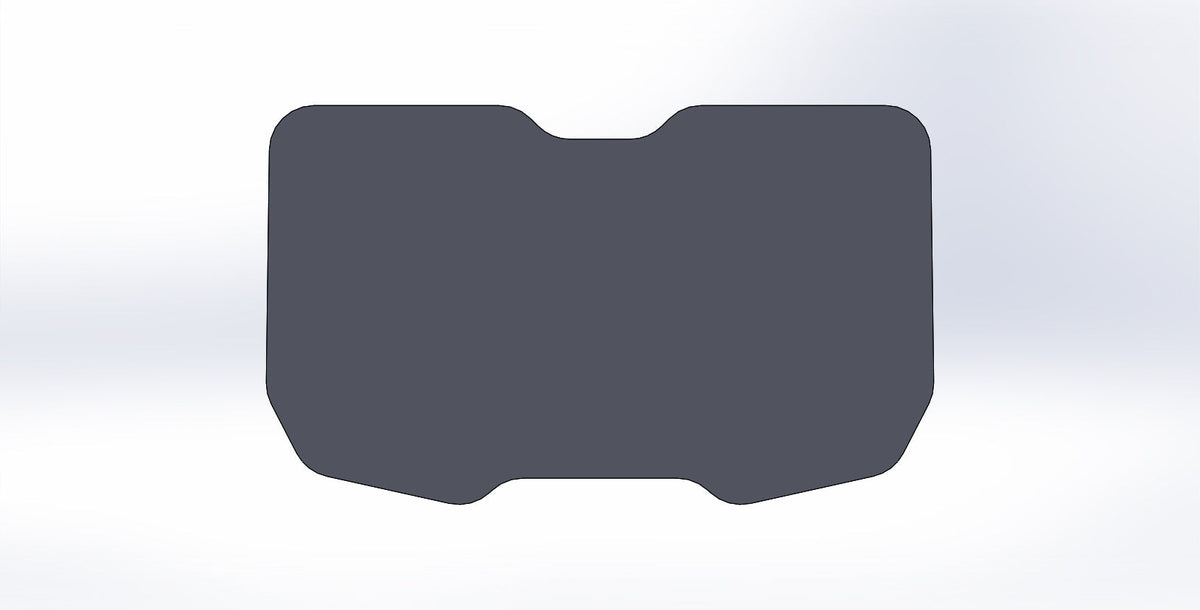 Bent Metal D.O.T Stamped Tinted Glass Replacement