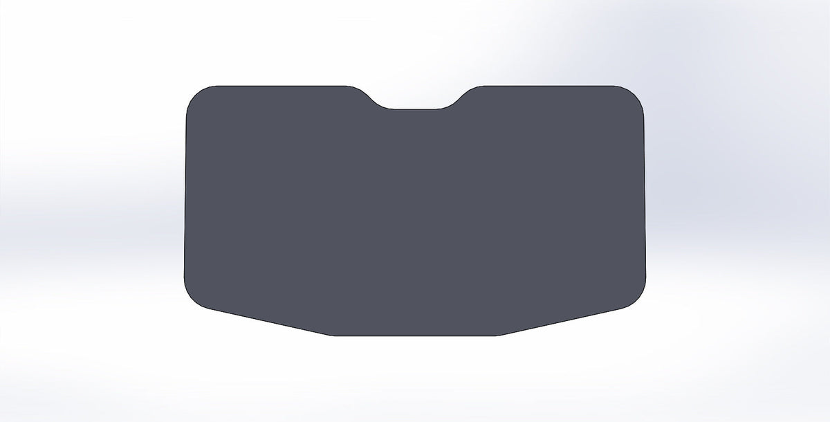 Bent Metal D.O.T Stamped Tinted Glass Replacement