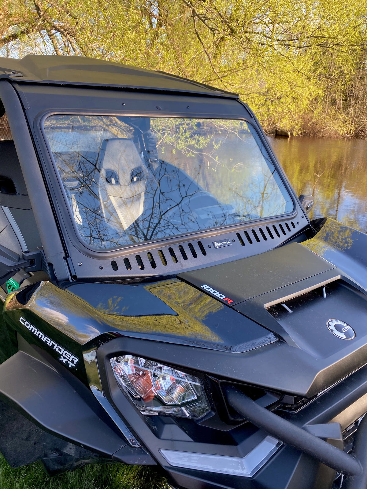 Bent Metal Can-Am Maverick/Commander Vented Glass Windshield