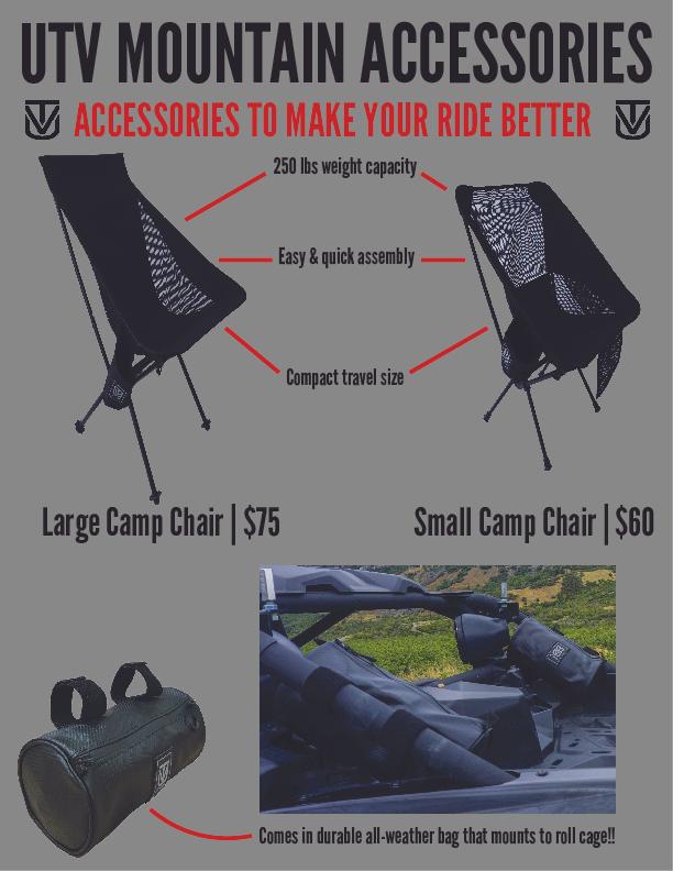 UTVMA Large Camp Chair With Roll Cage Bag