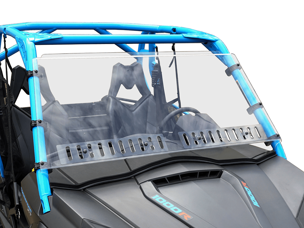Spike Can Am Commander Full Windshield w/Dual Sliding Vents-Hard-Coated