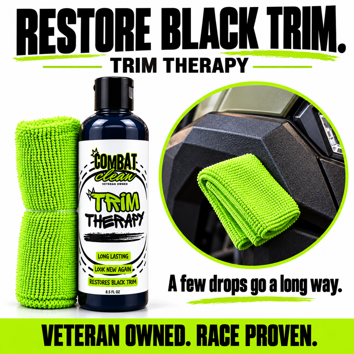 Combat Clean Trim Therapy – (Trim & Plastic Restorer)