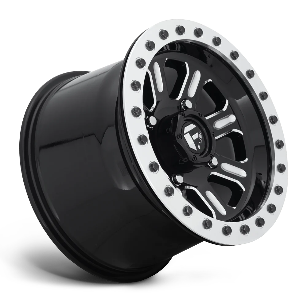 Fuel Hardline D910 Beadlock Gloss Black Milled