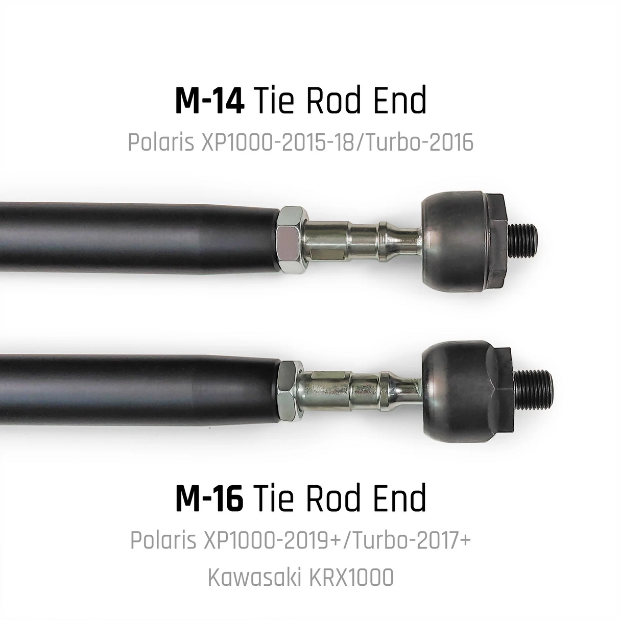 DRT Polaris RZR XP1000/4 HD Billet Aluminum Tie Rod Kit (M14 Rack)