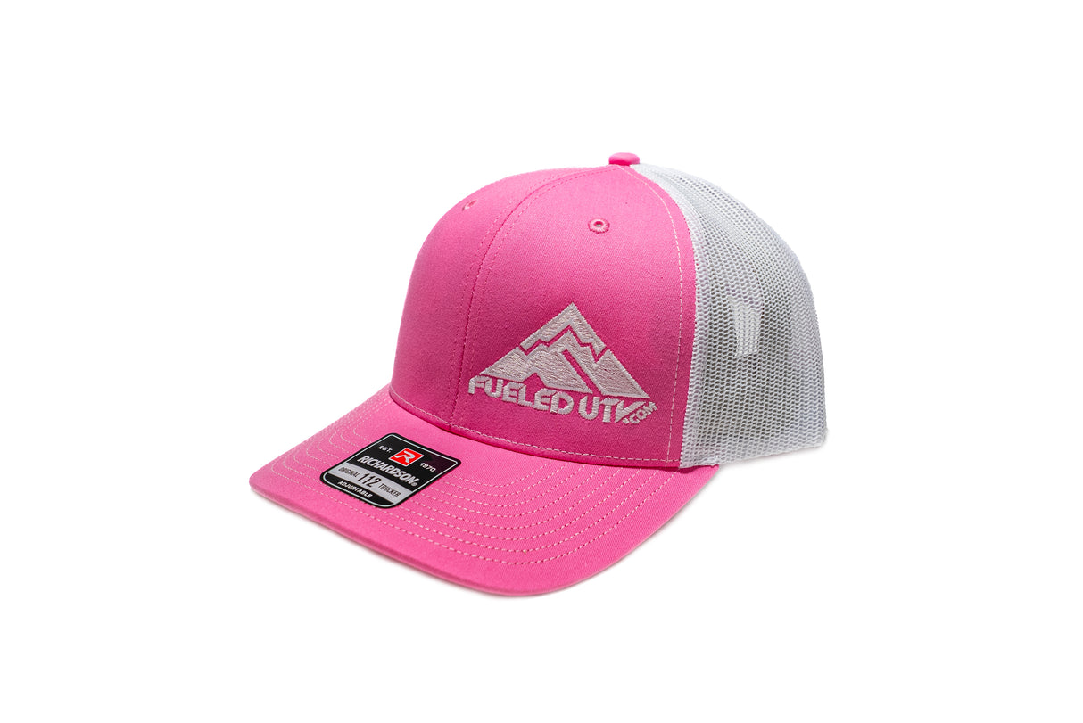 Fueled UTV Snapback Trucker Cap - Hot Pink/White