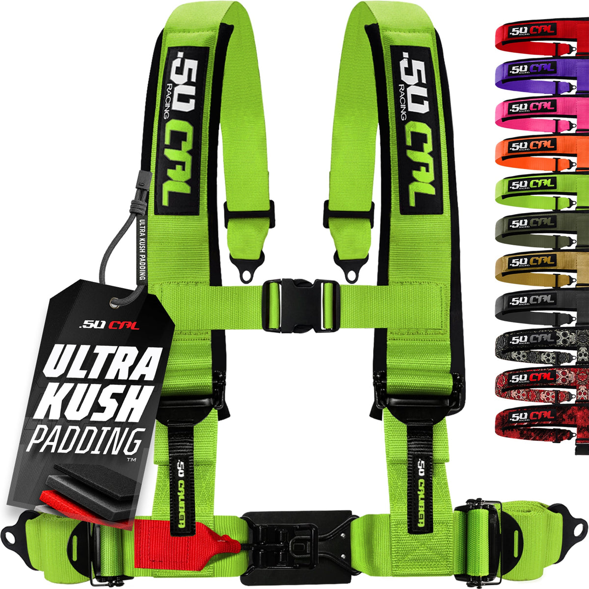 50 Cal 2" & 3" 4 point Harness - Elite Series Race Latch "EZ" Adjust Racing Harness