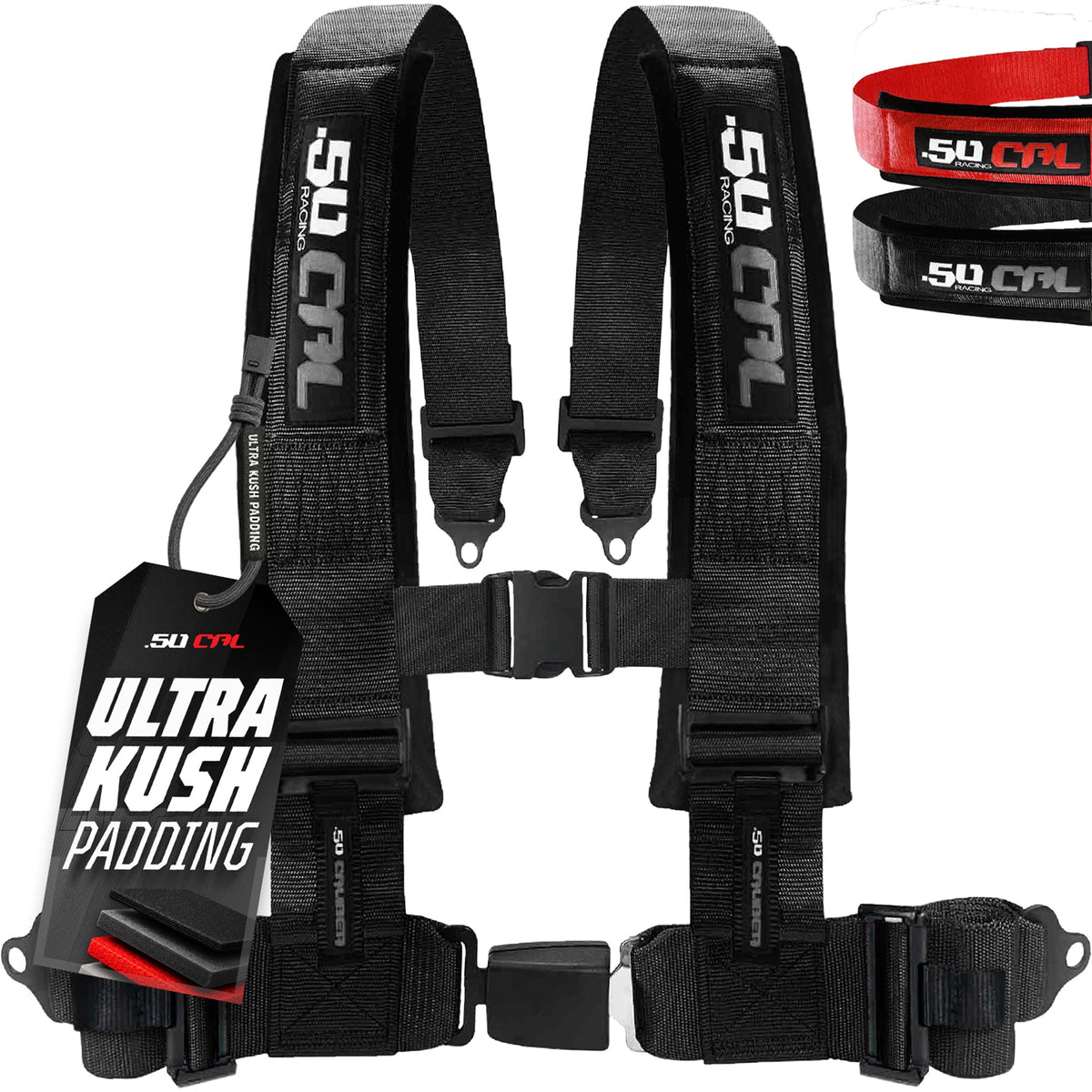 50 Cal Elite Series 2" & 3" 4 point Harness with push button release
