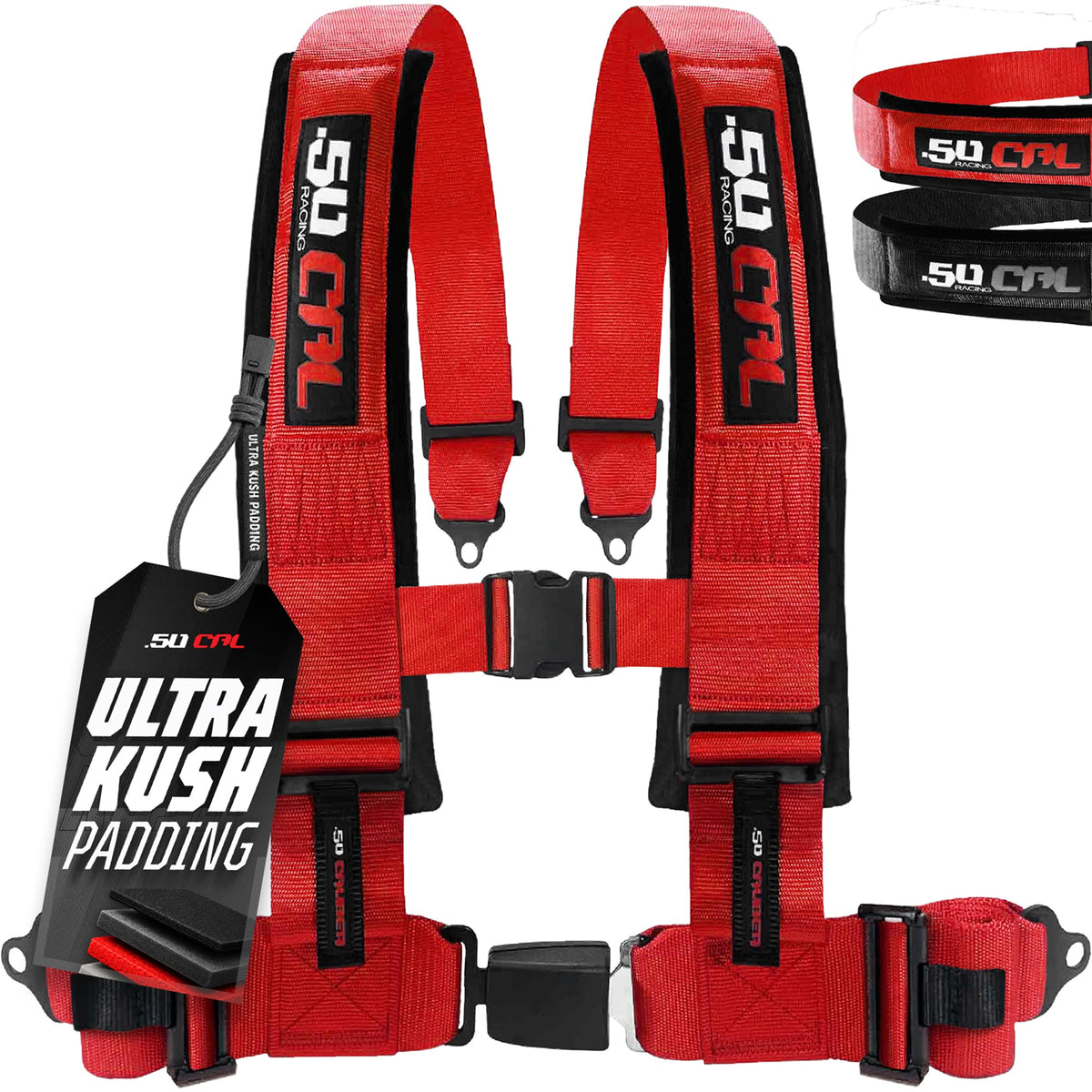 50 Cal Elite Series 2" & 3" 4 point Harness with push button release
