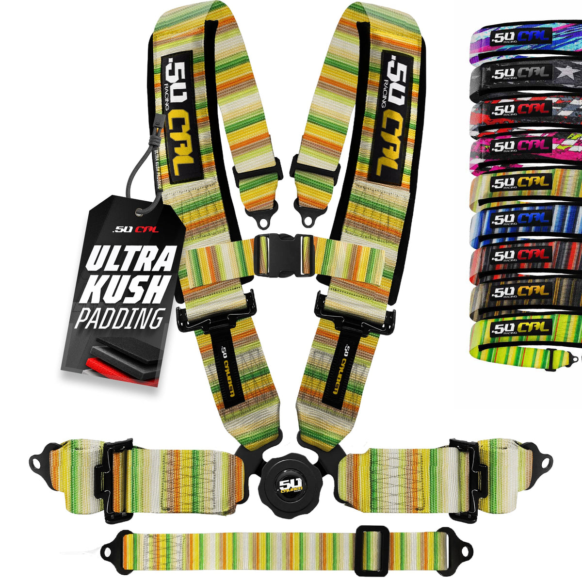 50 Cal 2" & 3" 4 point & 5 point Harness Camlock Racing Harness