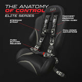 50 Cal Elite Series 2" & 3" 4 point Harness with push button release