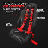50 Cal Elite Series 2" & 3" 4 point Harness with push button release