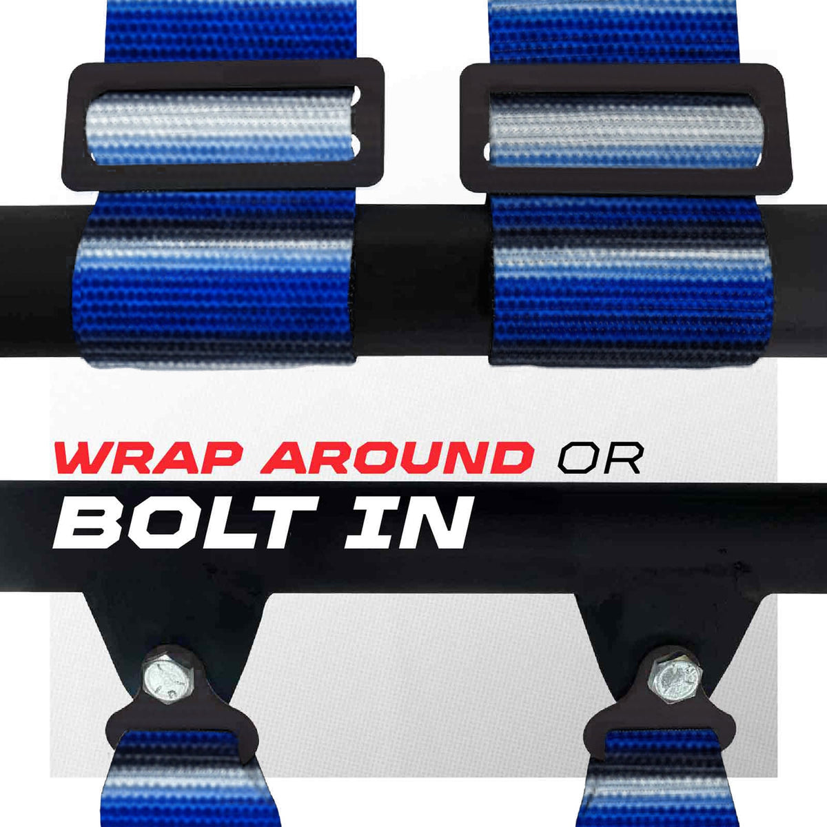 50 Cal 2" & 3" 4 point & 5 point Harness Camlock Racing Harness