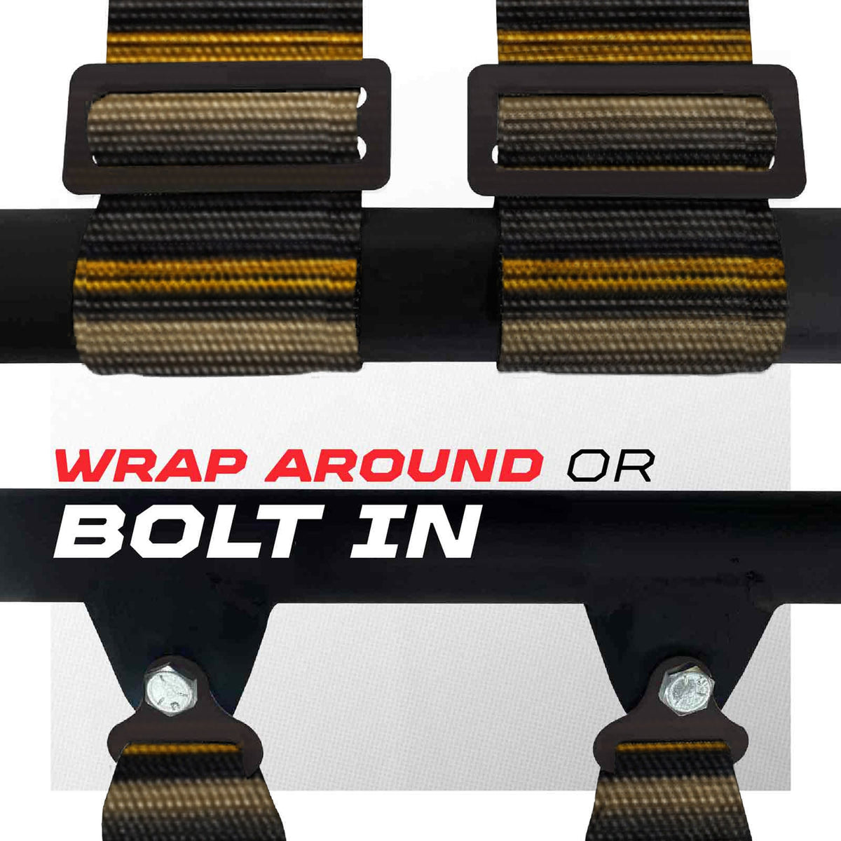 50 Cal 2" & 3" 4 point & 5 point Harness Camlock Racing Harness