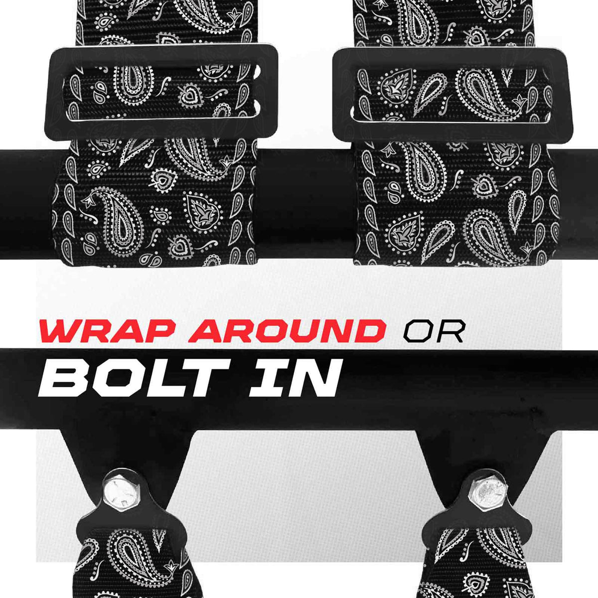 50 Cal Elite Series 2" & 3" 4 point Harness with push button release