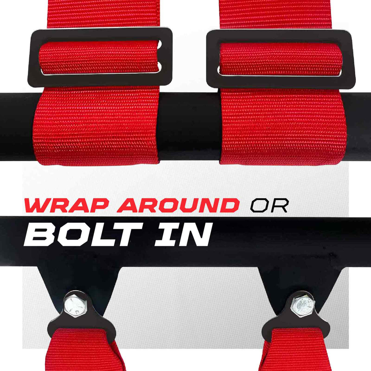 50 Cal Elite Series 2" & 3" 4 point Harness with push button release
