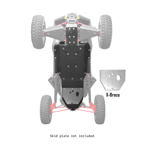 Factory UTV Polaris RZR RS1 X-Brace for UHMW Skid Plate