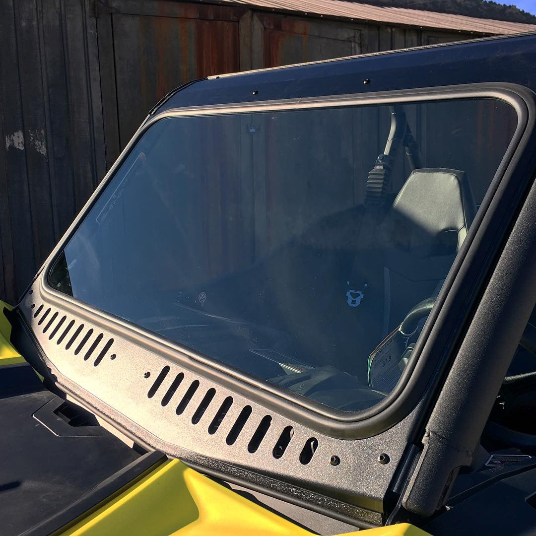 Bent Metal Can-Am Maverick/Commander Vented Glass Windshield