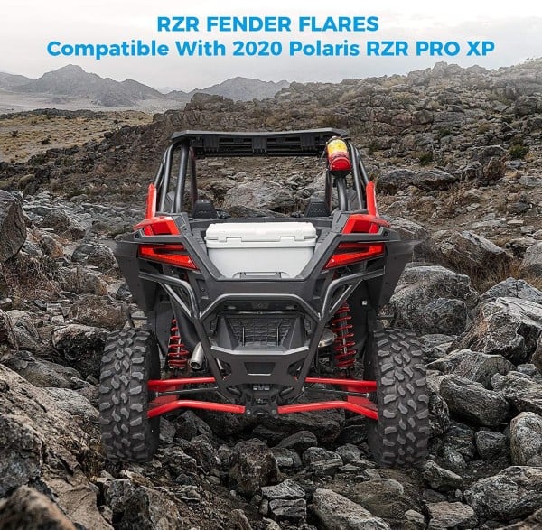 Kemimoto Polaris RZR Pro XP/ Pro R 2020-2023 Fender Flares/ Mud Flaps Kit
