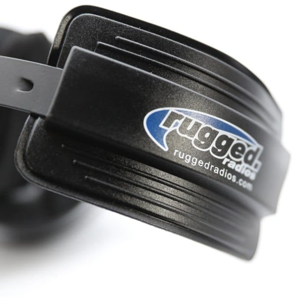 Rugged Radios HS15 Single Side Headset with Push to Talk (PTT)