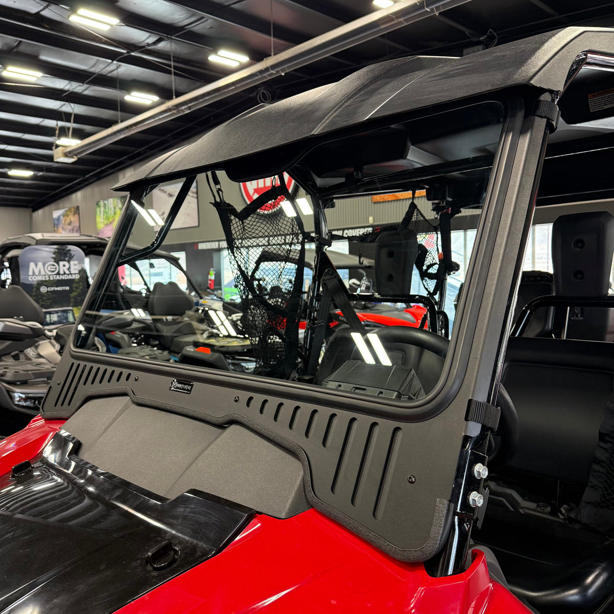 Bent Metal Honda Pioneer 700 Vented Glass Windshield