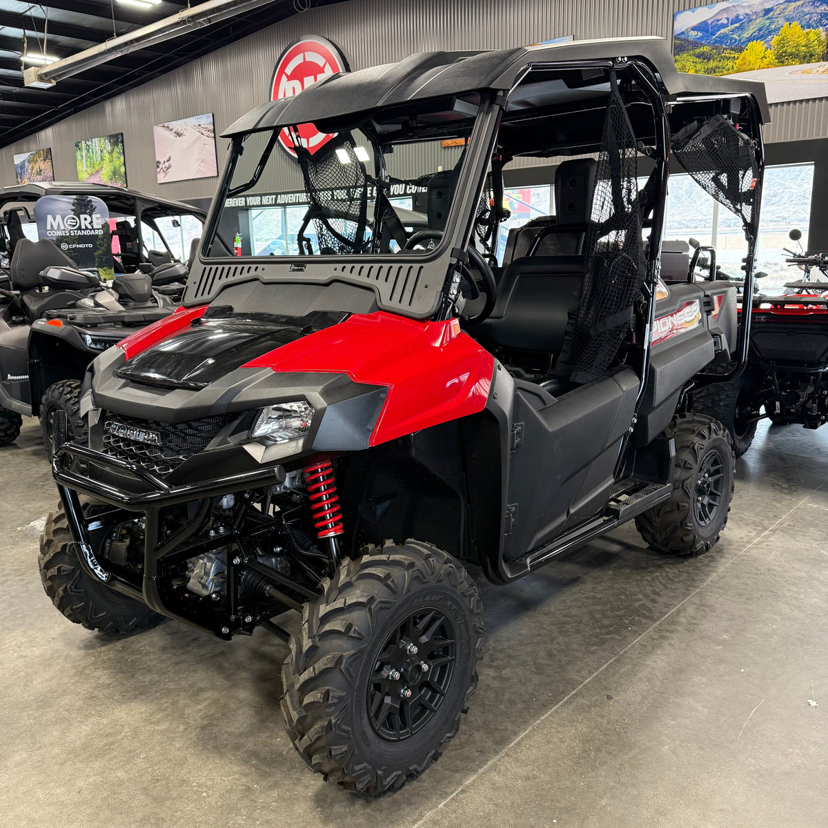 Bent Metal Honda Pioneer 700 Vented Glass Windshield