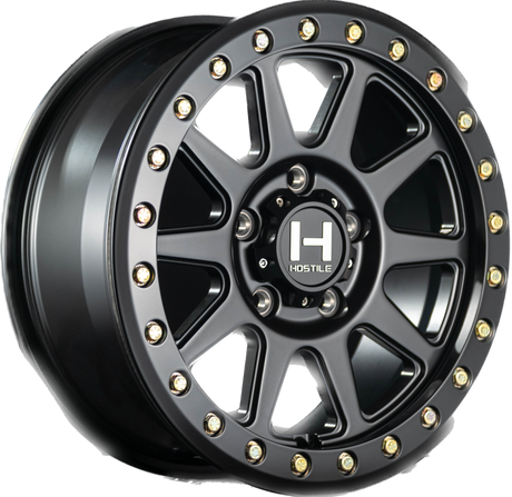 Hostile HF23 Baja 5 Lug Beadlock Wheel - Satin Black