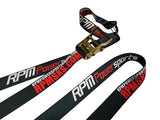 RPM Powersports 2" x 10ft Heavy Duty 3,300Lb Ratchet Straps (2 Pack)