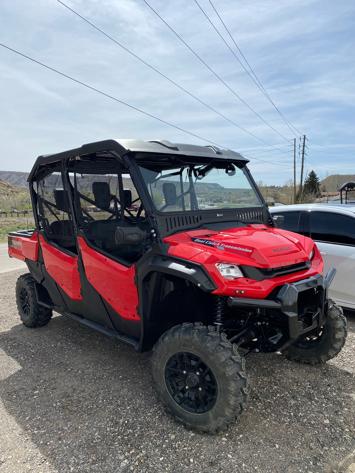Bent Metal '16+ Honda Pioneer 1000 Vented Glass Windshield