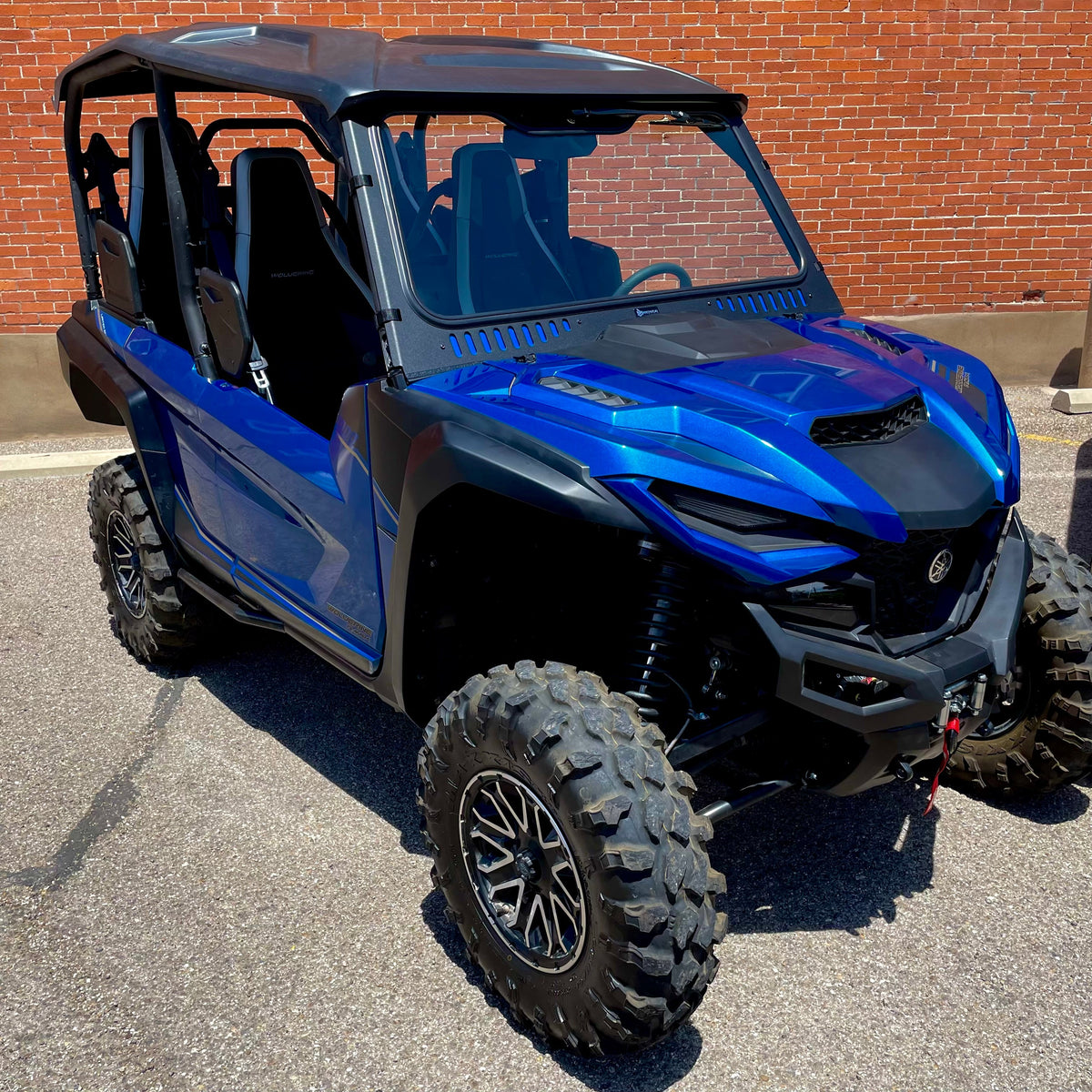Bent Metal '21+ Yamaha Wolverine/RMAX Vented Glass Windshield