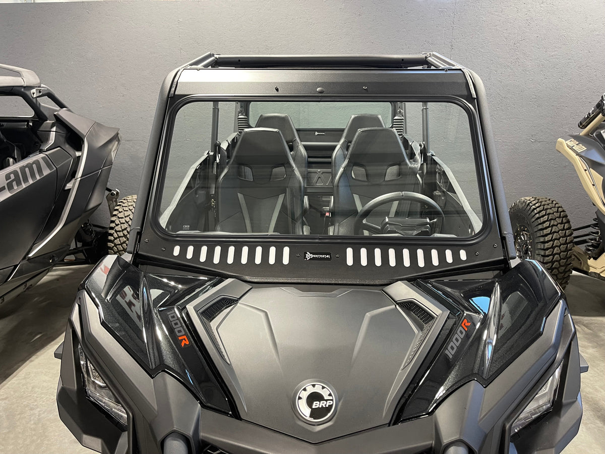 Bent Metal Can-Am Maverick/Commander Vented Glass Windshield