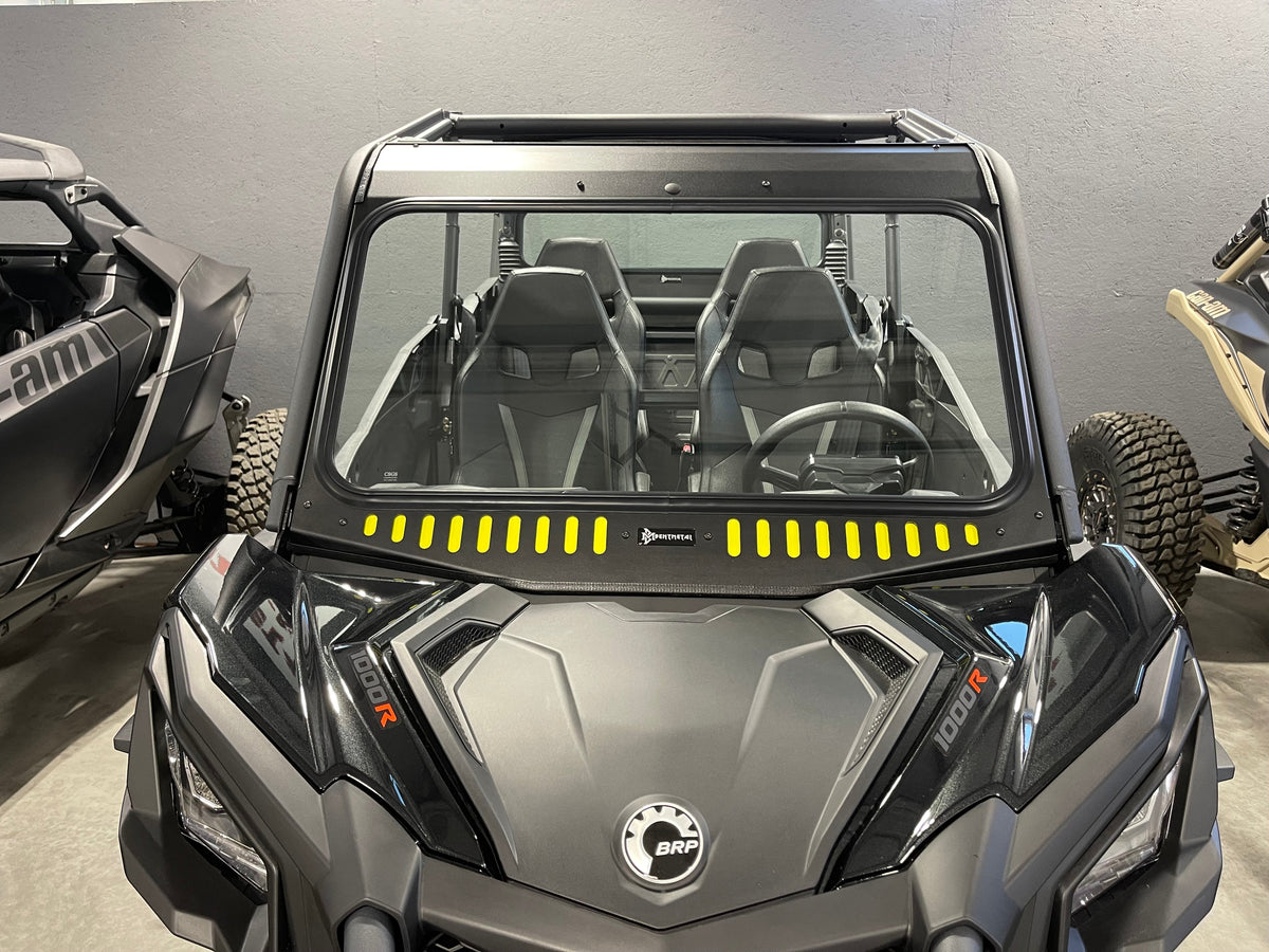 Bent Metal Can-Am Maverick/Commander Vented Glass Windshield