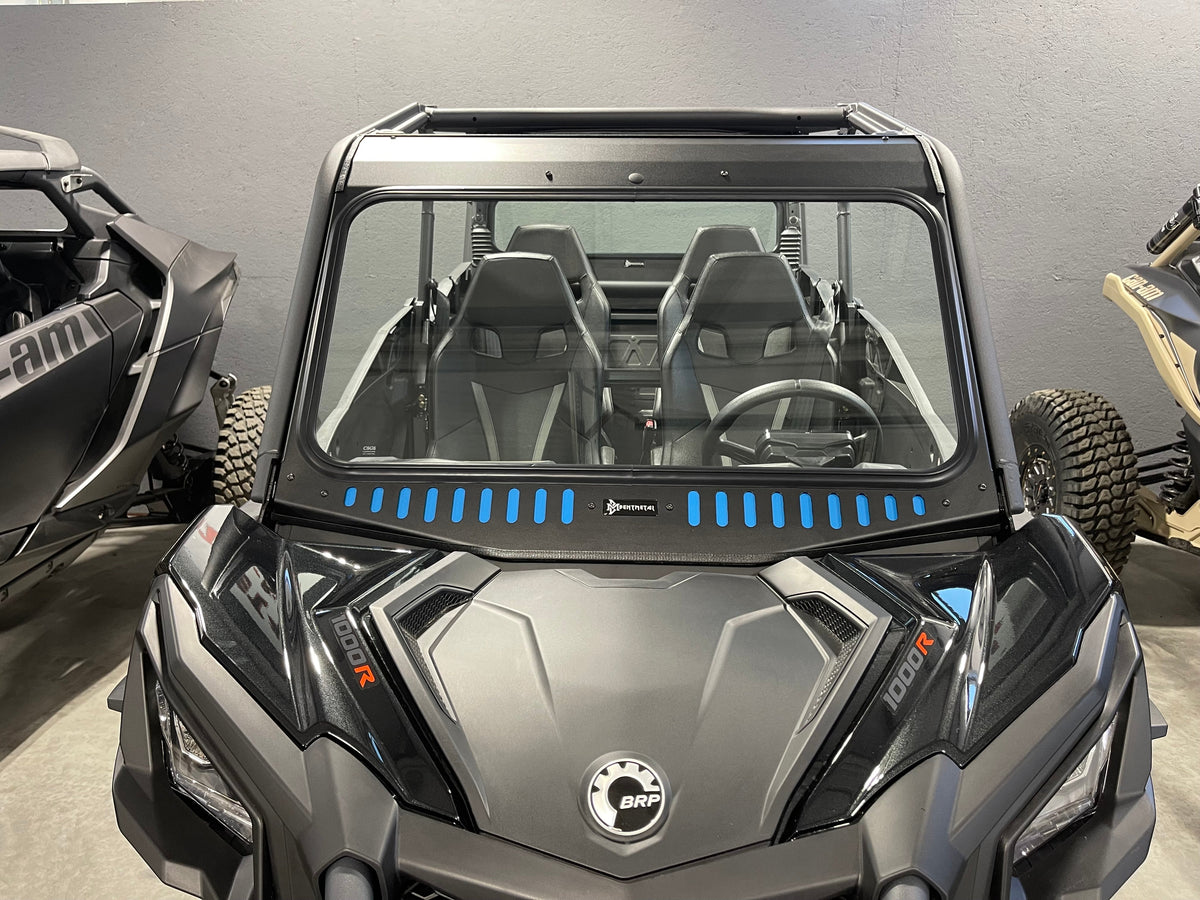Bent Metal Can-Am Maverick/Commander Vented Glass Windshield