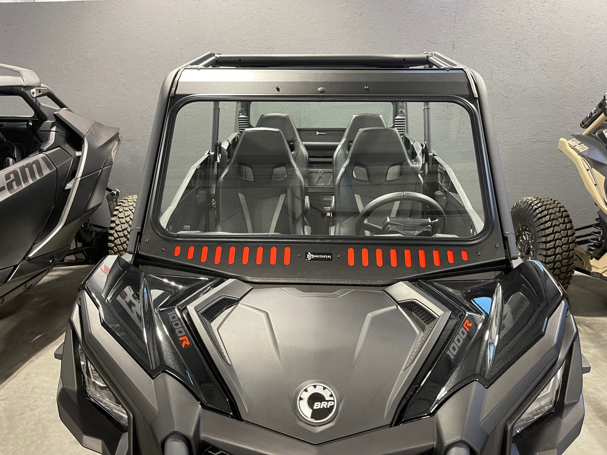 Bent Metal Can-Am Maverick/Commander Vented Glass Windshield