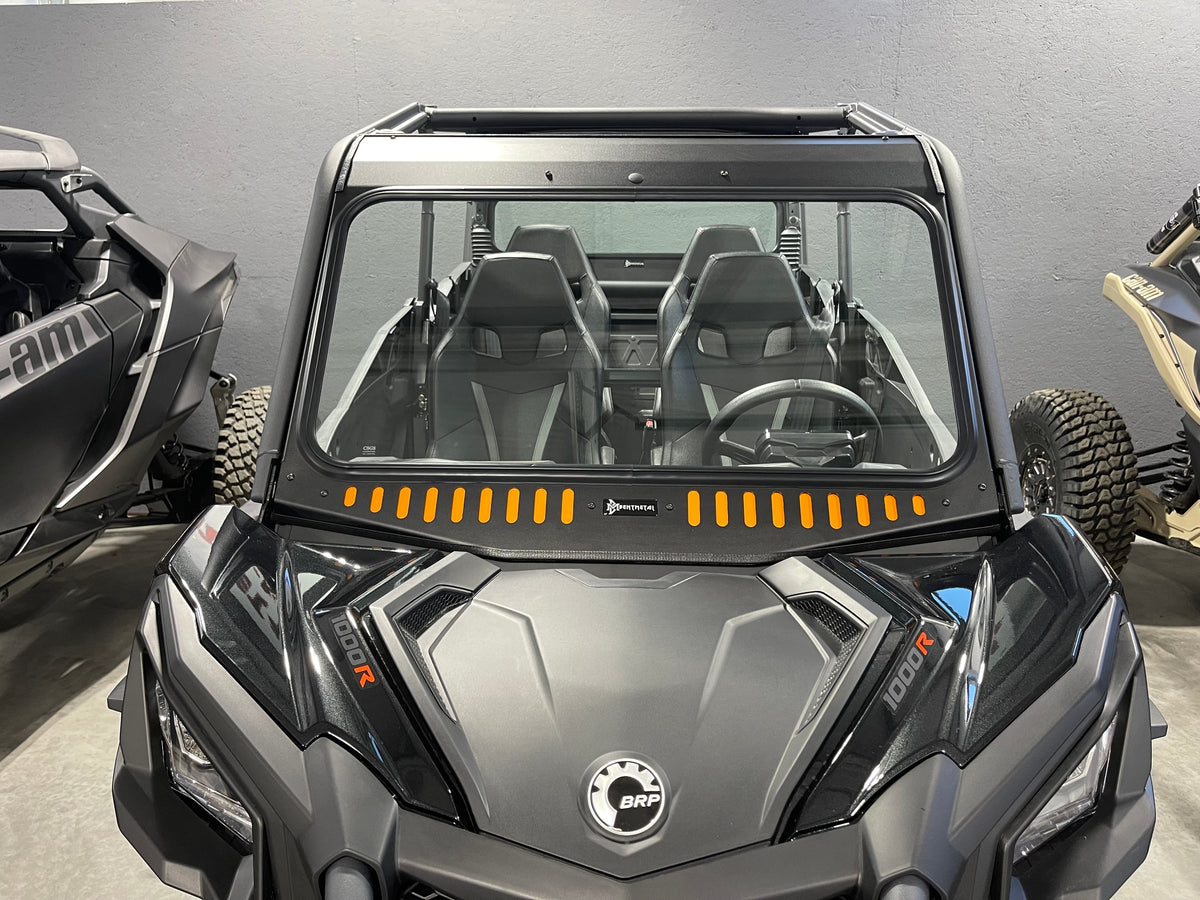 Bent Metal Can-Am Maverick/Commander Vented Glass Windshield