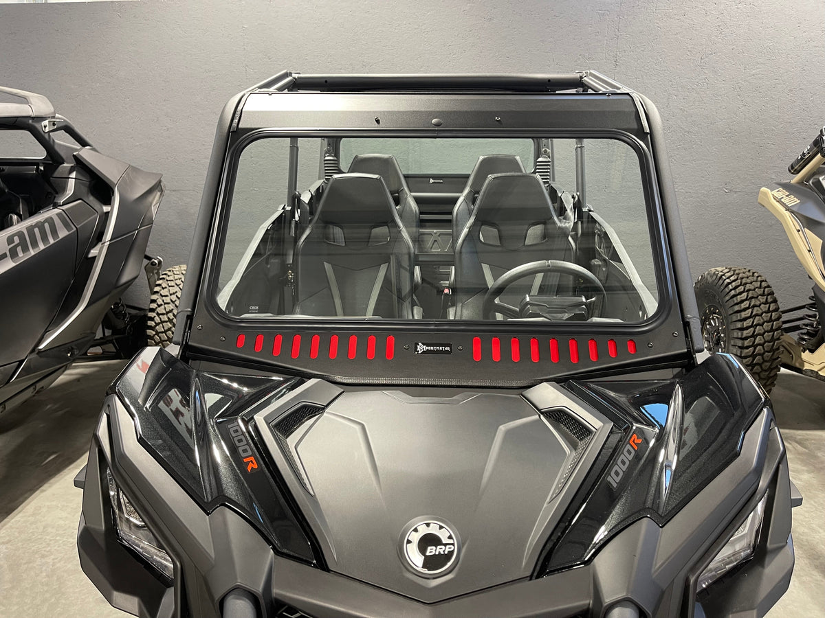 Bent Metal Can-Am Maverick/Commander Vented Glass Windshield