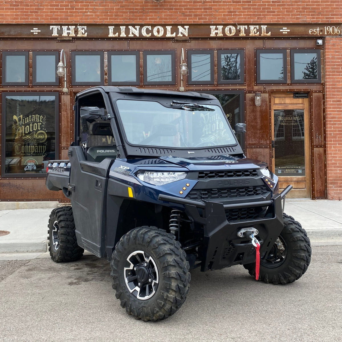 Bent Metal '18+ Polaris Ranger 1000/XP 1000 Vented Glass Windshield