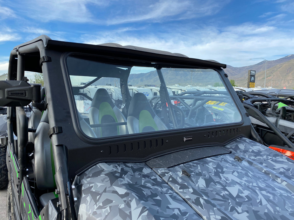 Bent Metal '16-'25 Kawasaki Teryx Vented Glass Windshield
