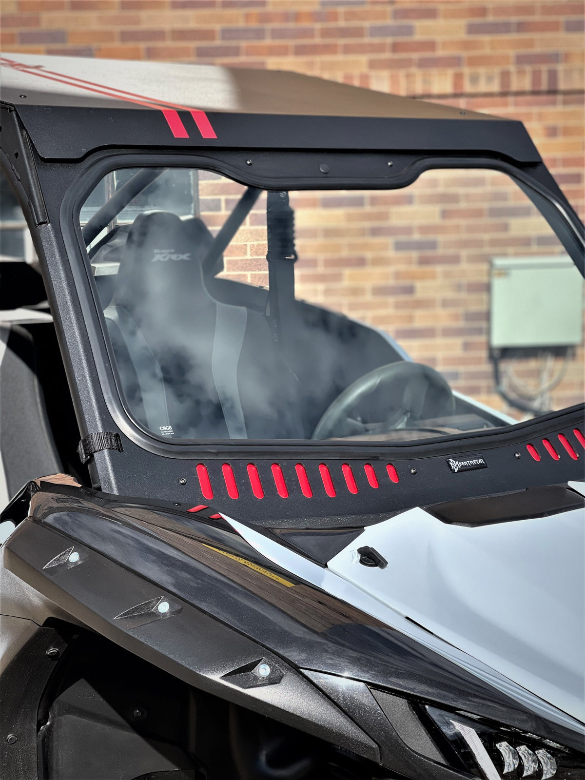 Bent Metal '19-'26 Kawasaki KRX Vented Glass Windshield