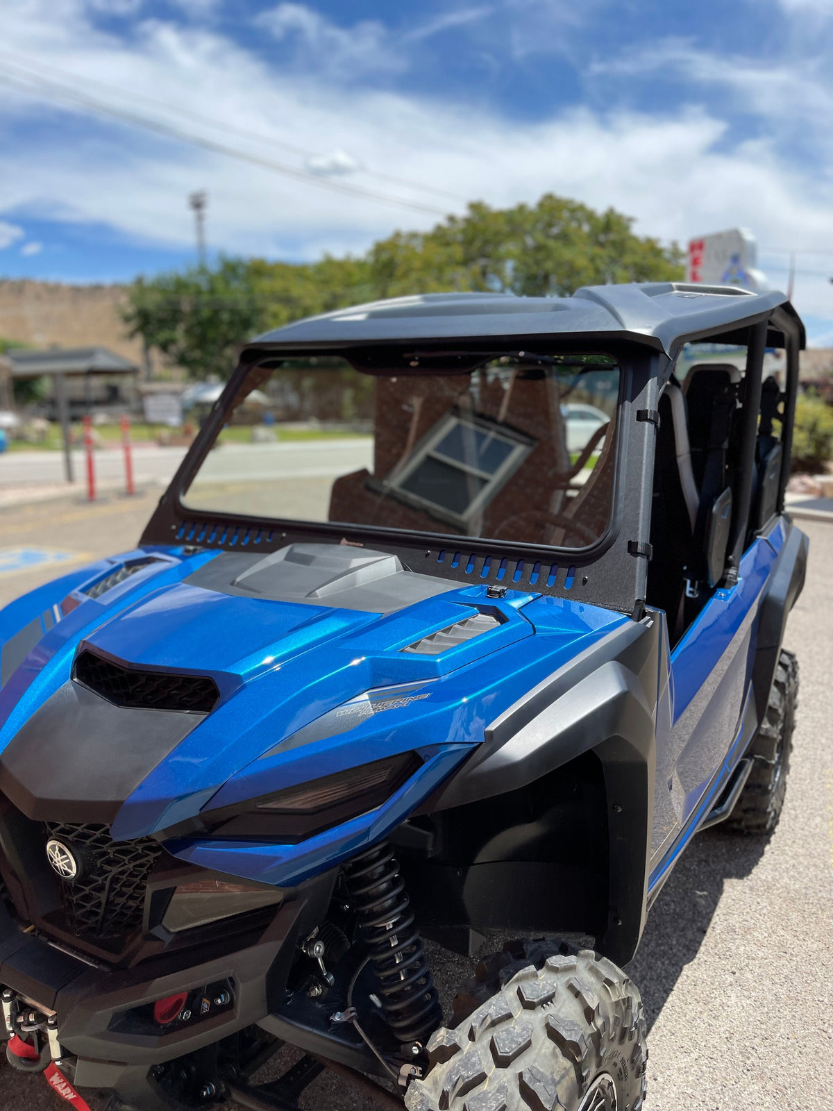 Bent Metal '21+ Yamaha Wolverine/RMAX Vented Glass Windshield
