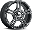 ITP SS Alloy SS212 Matte Black W/ Machined - 5X4.5 Bolt Pattern