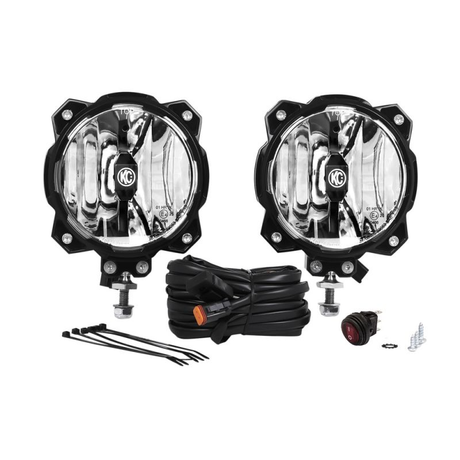 KC HiLiTES 6in PRO6 Gravity LED - 2-Light System - SAE ECE - 20W Driving Beam