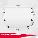 Kemimoto CF Moto ZForce 950 Scratch Resistant Front Full & Rear Windshield