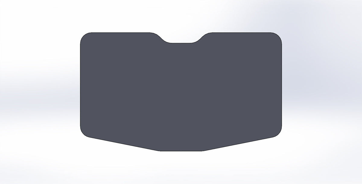 Bent Metal D.O.T Stamped Tinted Glass Replacement