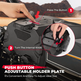 Kemimoto Tablet Holder, GPS Mount With Storage Box For Can Am Maverick Sport Trail