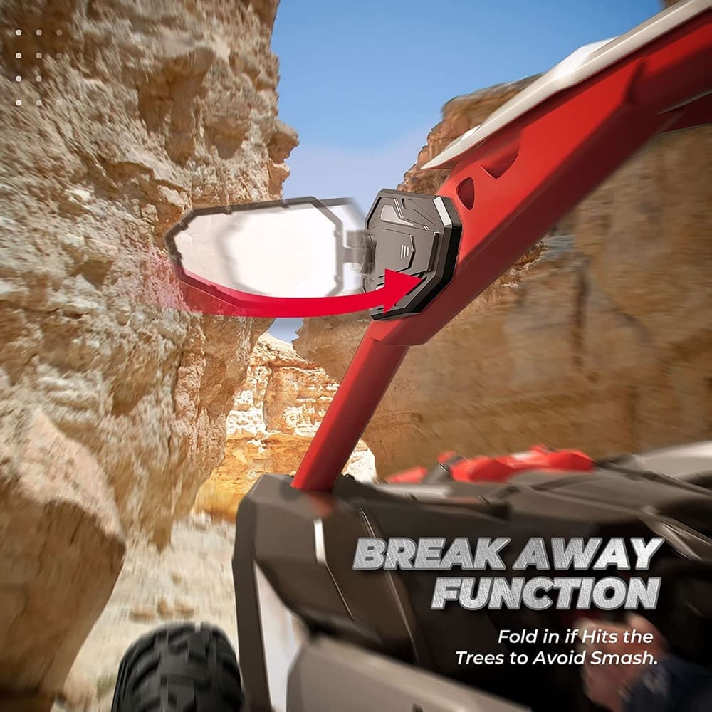 Kemimoto Can-Am Maverick X3/ X3 Max Aluminum Side Mirrors