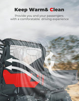 Kemimoto Honda Pioneer 1000-6 UTV Roll Up/ Down Soft Rear Window