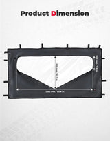 Kemimoto Honda Pioneer 1000-6 UTV Roll Up/ Down Soft Rear Window