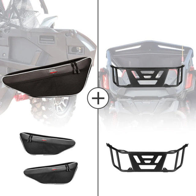 Kemimoto Honda Talon 1000R UTV Bed Tailgate & Door Bags