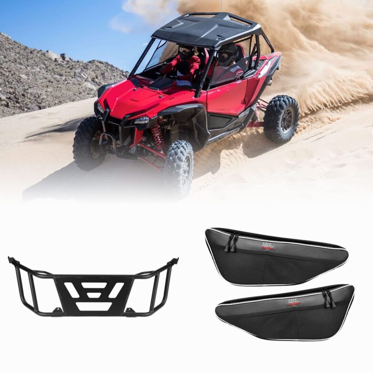 Kemimoto Honda Talon 1000R UTV Bed Tailgate & Door Bags